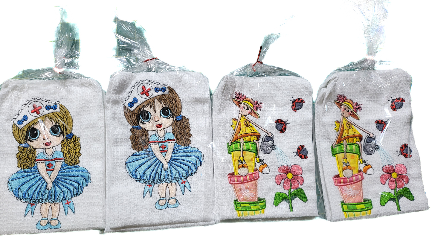 Embroidered Dish Towels