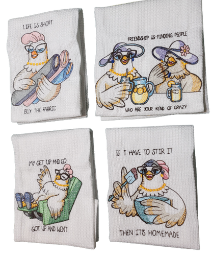 Embroidered Dish Towels