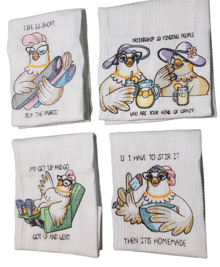 Embroidered Dish Towels